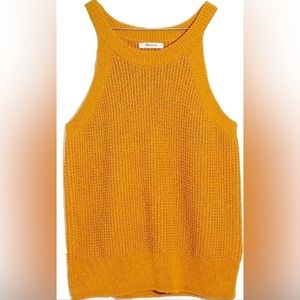 {MADWELL} Yellow Sweater Tank NWT